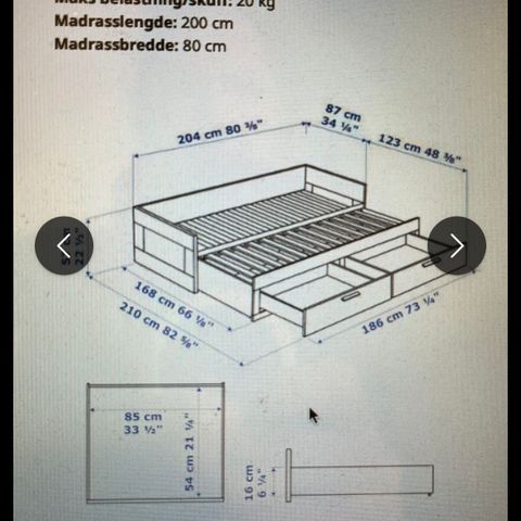 IKEA Brimnes dagseng