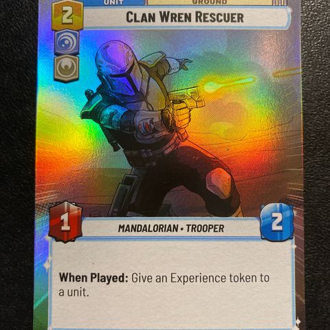 Clan wren rescuer hyperspace foil Star wars unlimited samlekort