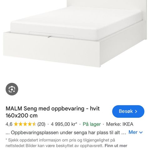 Ikea Malm seng