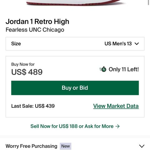 Jordan 1 Fearless