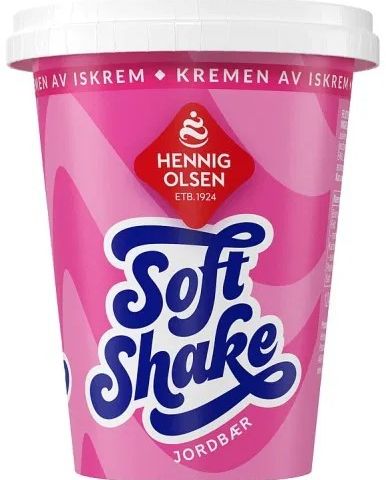 Hennig Olsen Soft-shake Jordbær 6 stk