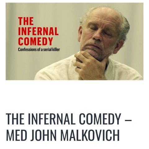 2 billetter til John Malkovich 22.09.24 på KILDEN