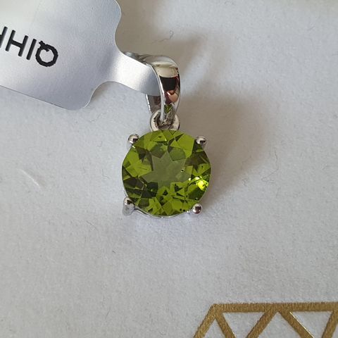 Changbai Peridot Sølv 925 Silver Limited Edition Pendant Anheng 2.81ct