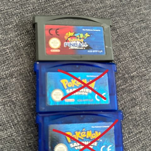 Pokemon sapphire, og pokemon pinball - ruby and sapphire