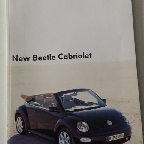 VW NEW BEETLE Cabriolet -brosjyre. (NORSK)