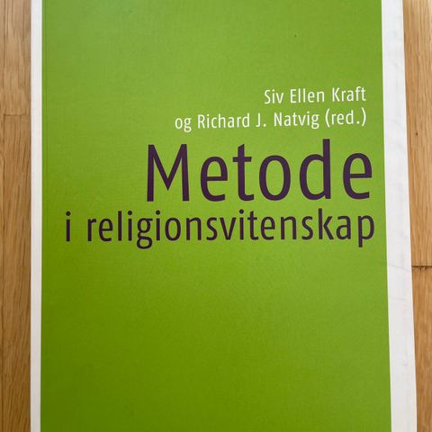 Metode i religionvitenskap S. E. Kraft