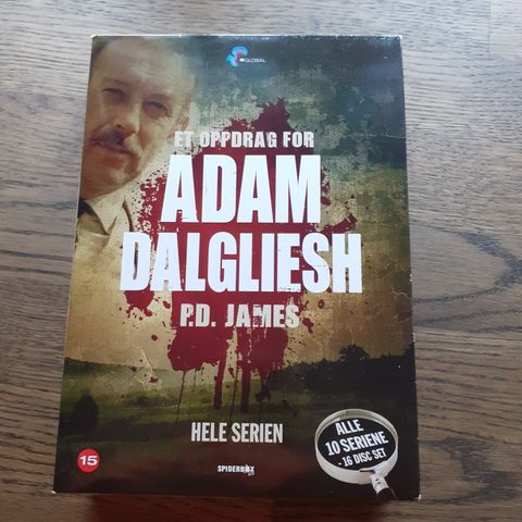 ET OPPDRAG FOR ADAM DALGLIESH. P.D. JAMES. DVD. HELE SERIEN. NORSK UTGAVE.