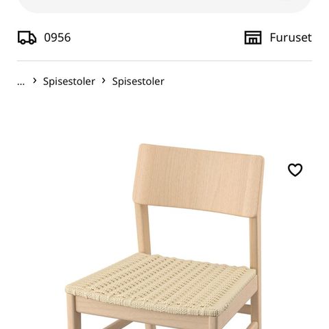 Spisestol Skansnäs ikea