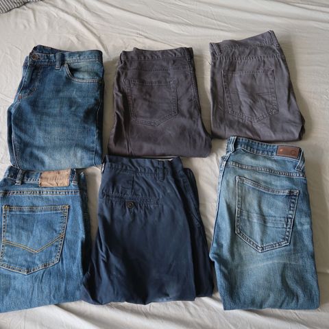 Bukser Jeans  Chinos (Medium) - 6 stk.