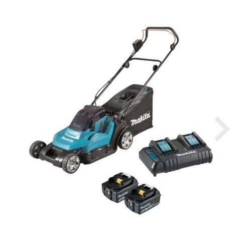 Makita gressklipper dlm432ct2 2x18v 43cm 2x5,0ah