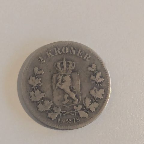 2 krone 1878 (Kong Oscar 2)