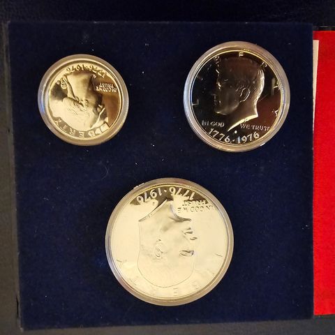 US Bicentennial silver proof set 1776-1976