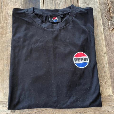 Pepsi T-shirt, svart, nye, str S, M og L