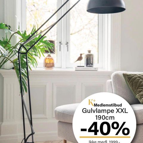 Gulvlampe XXL fra Kremmerhuset