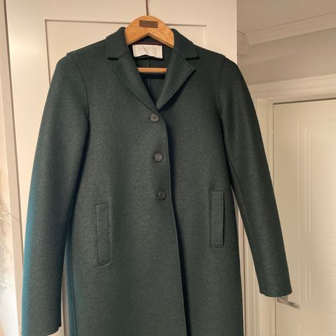 Harris wharf Button-up boxy coat pressed wool