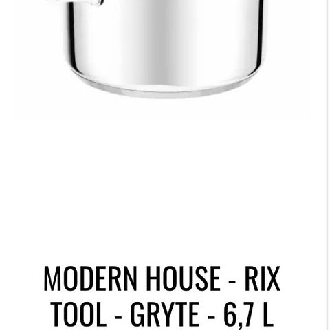 Ny Modern House - Rix Tool - Gryte - 6,7 l