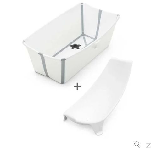 Stokke flexi bath og nyfødt innlegg