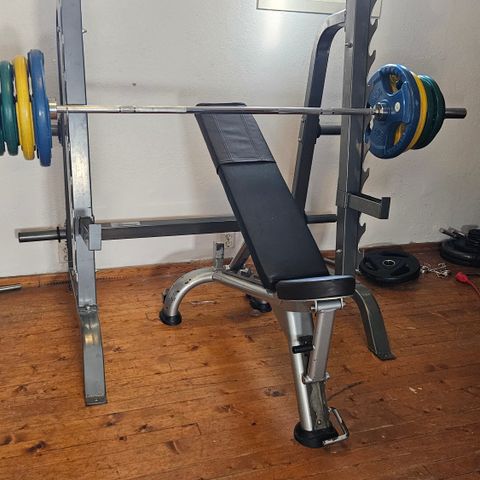 Rack, Benk, Stang & 120 KG