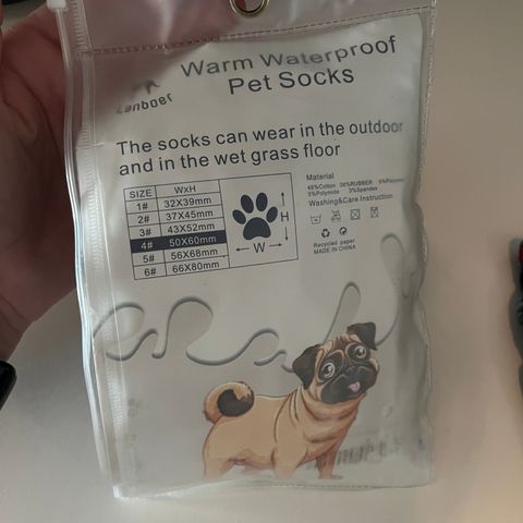 Vanntette sokker hund