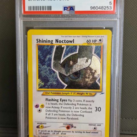 Shining Noctowl #110 - Pokemon Neo Destiny PSA 5