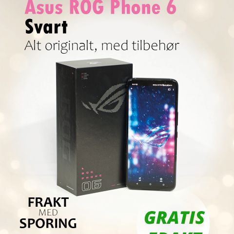 Asus ROG Phone 6 6.78" | MED GARANTI | Svart (AI2201_C)