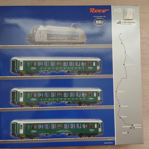 Roco 61452 NSB EL 18.2242 DCC HO sett Flåmsbana