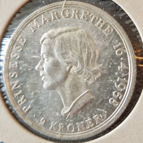 2 kroner 1958 Danmark