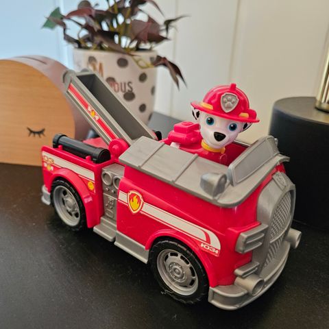 Paw patrol Marshall bil med figur