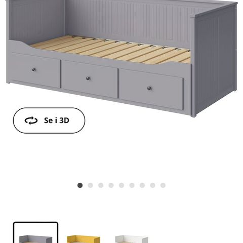 Ikea grå hemnes dagseng