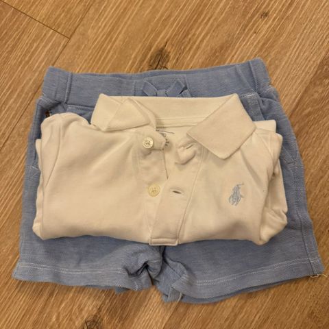 Ralph Lauren sett str 9 mnd body + shorts