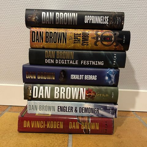 Dan Brown bøker - samlet pris