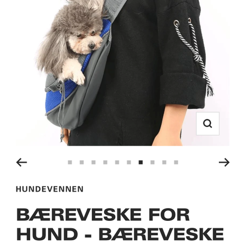 Sekk til liten hund