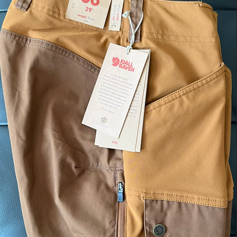 -52% [HELT NY] Fjällräven, Keb Bukse Curved Short Dame