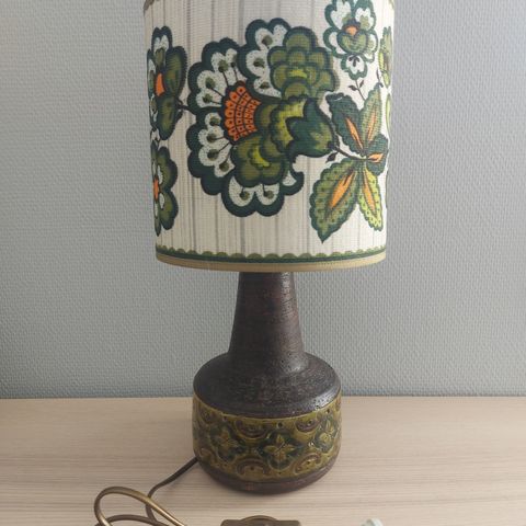 Bordlampe Bitossi. Aldo Londi. "Arabesque". Strøken