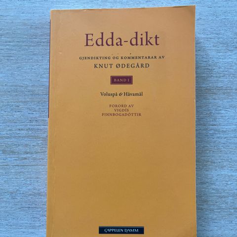 Edda-dikt Voluspå & Håvamål - Gjendiktning og kommentarer av Knut Ødegård