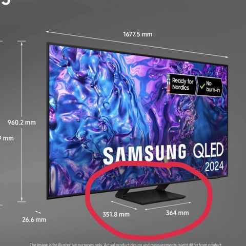 Fot til Samsung TV