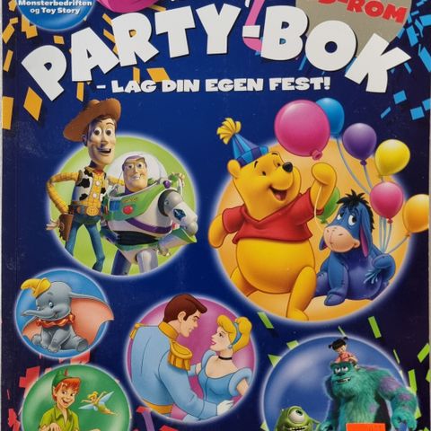 Disney PARTY-BOK -lag din egen fest med CD