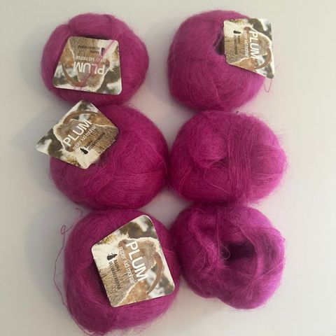 Plum super kid mohair fra rauma