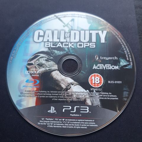 Call of duty black ops disk ps3