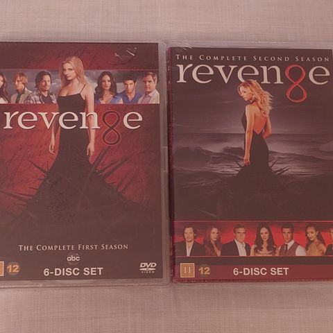 Dvd "Revenge" fra 2012 sesong 1&2 nye i plast, kan sende!