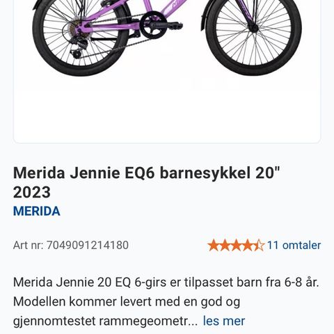 Barnesykkel 20