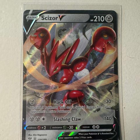 Scizor V #118 Pokemon Darkness Ablaze - 2 igjen