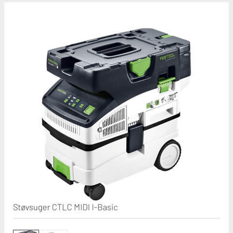 Støvsuger Festool CTLC MIDI I-Basic og Festool RS-ST D27/36-Plus