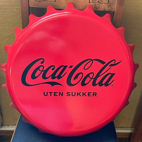 Coca Cola stor kork 40 cm diameter