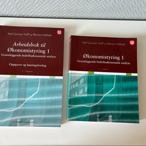 Økonomistyring 1 med arbeidsbok