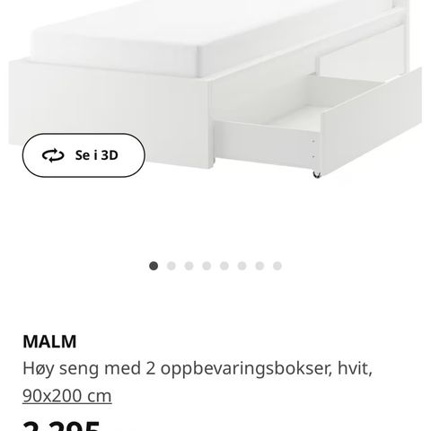 Ikea Malm seng selges