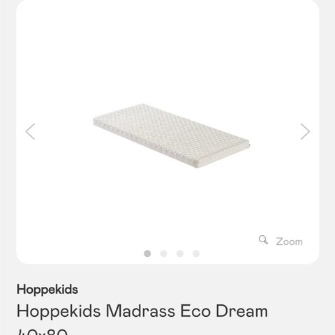 Hoppekids Madrass Eco Dream 40x80