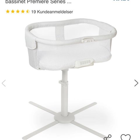 Halo bedside crib 3 dager gammel