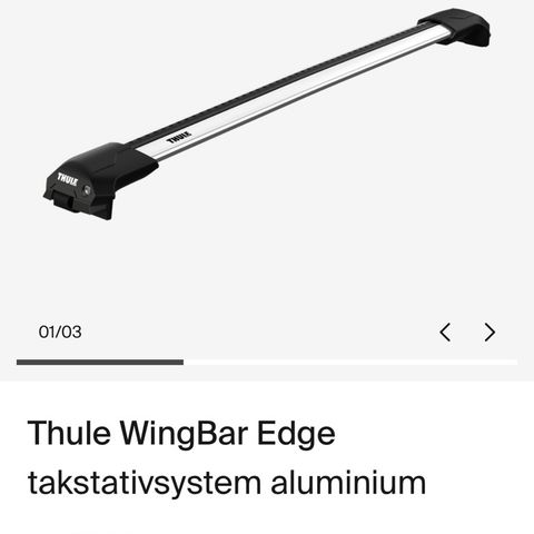 Thule Wingbar Edge Takstativ