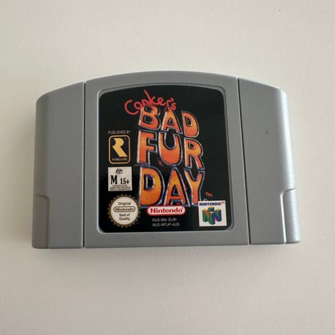 Conkers bad fur day PAL. Reproduksjon Nintendo 64.